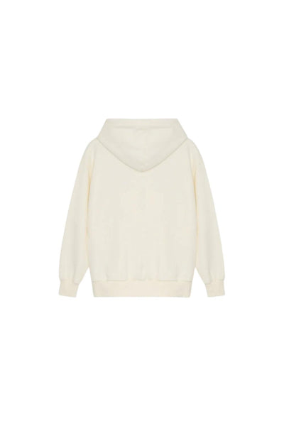 Felpa con cappuccio bianca con logo per bambini The New Society MICA SWEATSHIRT MOONLIGHT WHITE 
