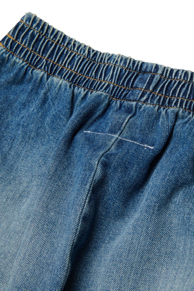 Bermuda in denim con logo per bambini MM6 Maison Margiela M60961 M601 