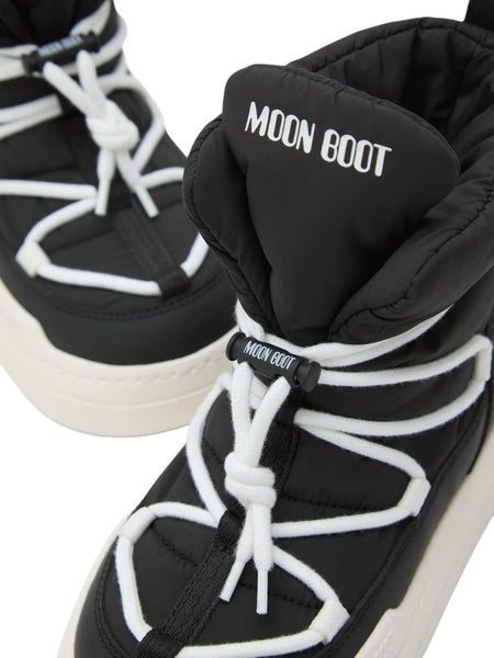 Park lace mid nero per bambini Moon Boot 80D3440070. N001 
