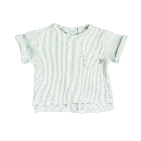 T-shirt verde acqua per neonato Bamboom 1115TE00072 OCEAN BLU 
