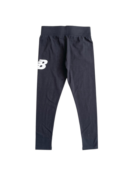 Leggings nero con logo per bambina New Balance LAKG0012 CAVIAR 