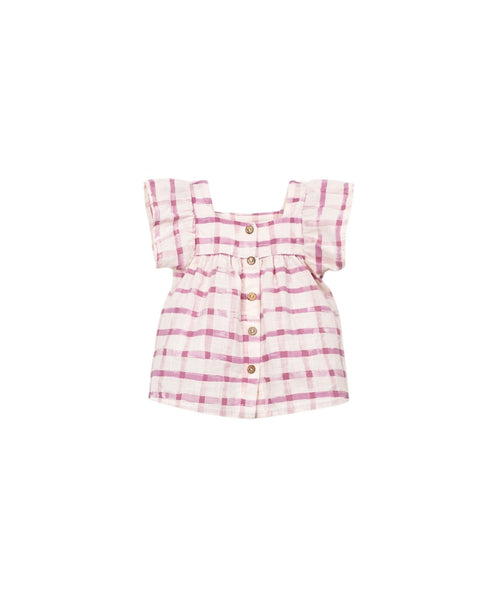Blusa a quadri peonia per neonata Play up 2AS11301 E779N 