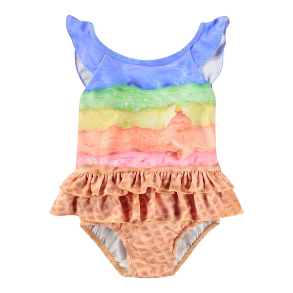 Costume intero con volant per neonata Molo NALANI 5204 