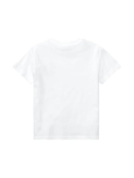 T-shirt bianca con logo per neonato e bambino Ralph Lauren Kids 322832904035 WHITE 