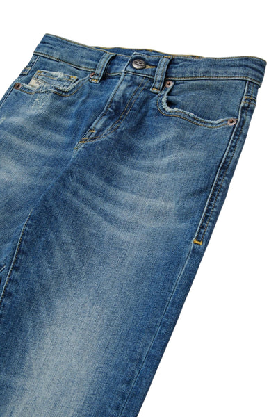 Jeans in denim blu per bambino Diesel J00809 K01 