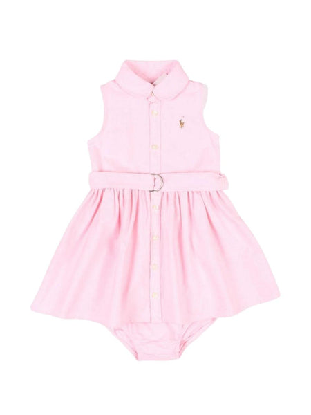 Abito chemisier rosa con cintura per neonata Ralph Lauren Kids 310969058002 BATH PINK 