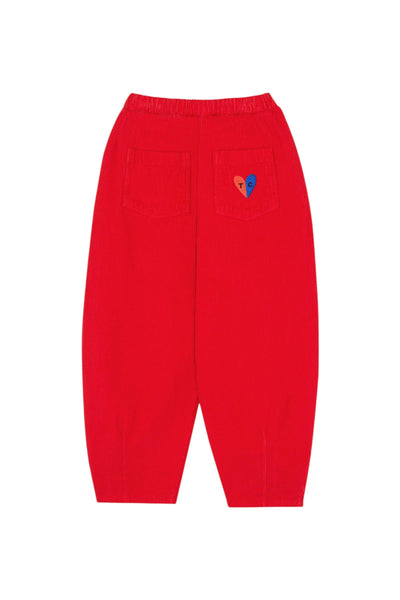 Pantalone in velluto a costine rosso per bambini The Campamento TC-AW25-97 RED 