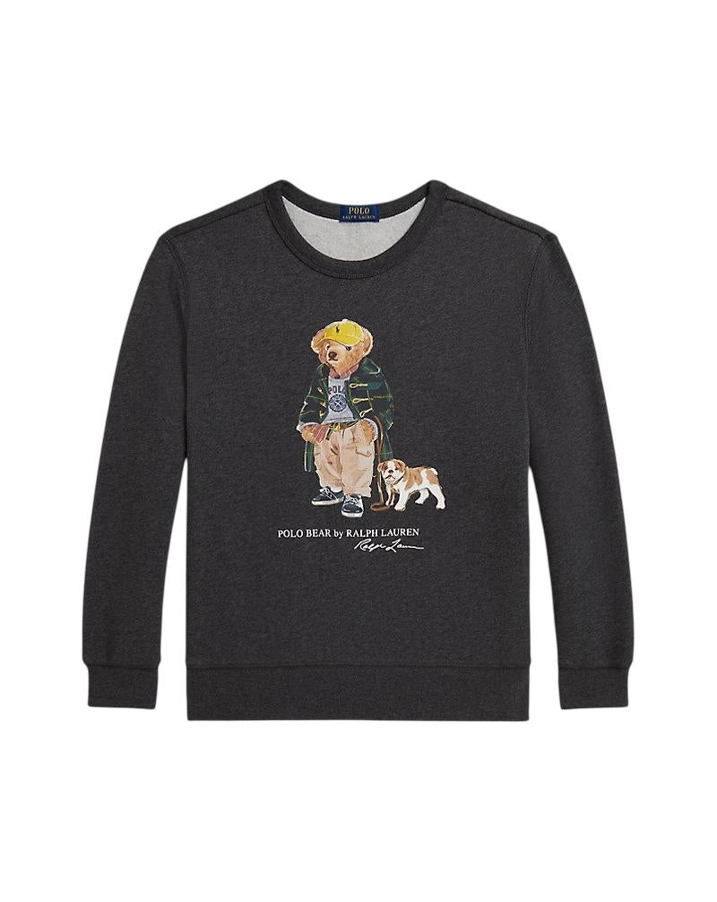 Felpa grigia con stampa per bambino Ralph Lauren Kids 323979490001 WINDSOR HEATHER 