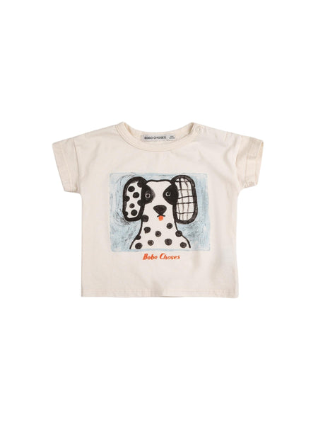 T-shirt panna con stampa per neonati Bobo Choses B126AB012 UNI 