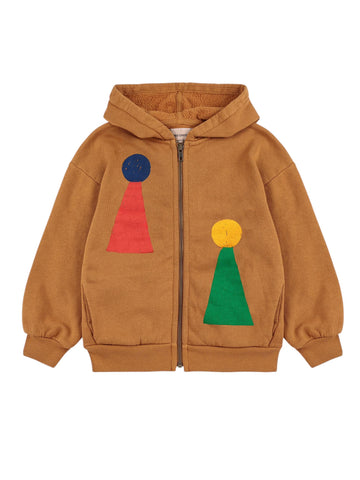 Felpa aperta biscotto con stampa per neonati e bambini Bobo Choses B225AC051 UNI 