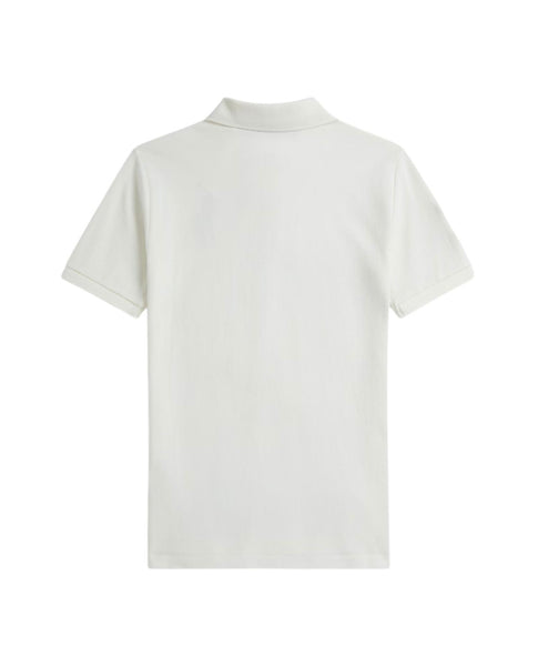 Polo panna con logo per bambino Ralph Lauren Kids 323703635506 DECKWASH WHITE 
