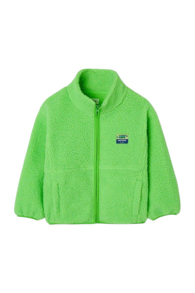 Giubbino orsetto verde fluo per bambini American Vintage KHOK16C VERT FLUO 
