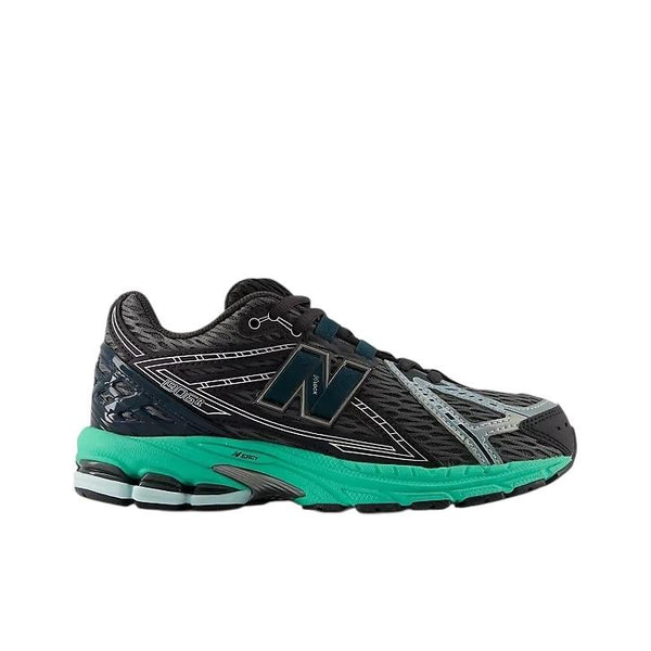 Sneakers 1906 nera e grigia con dettagli verdi per bambini New Balance G1906 66V 