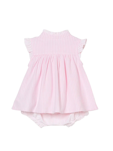 Completo rosa a righe con logo per neonata Ralph Lauren Kids 310964096001 CARMEL PINK 