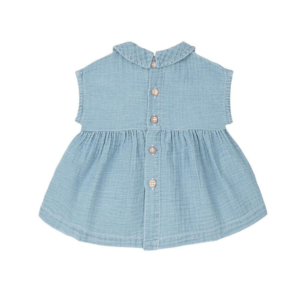 Abito color denim per neonata 1+ more in the family ARCADIA DENIM 