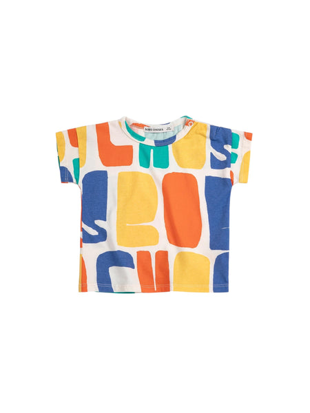 T-shirt con stampa all over multicolor per neonato Bobo Choses B126AB112 UNI 
