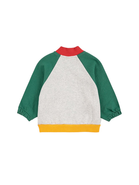 Felpa aperta color block per neonato Bobo Choses B225AB061 UNI 