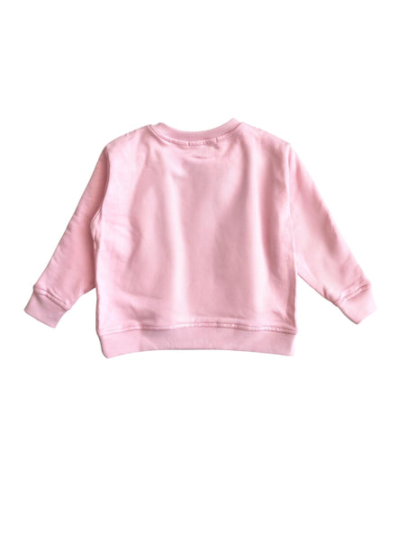 Felpa rosa con stampa per neonata e bambina Mousse kids LKFG120P LOVUNICORN 