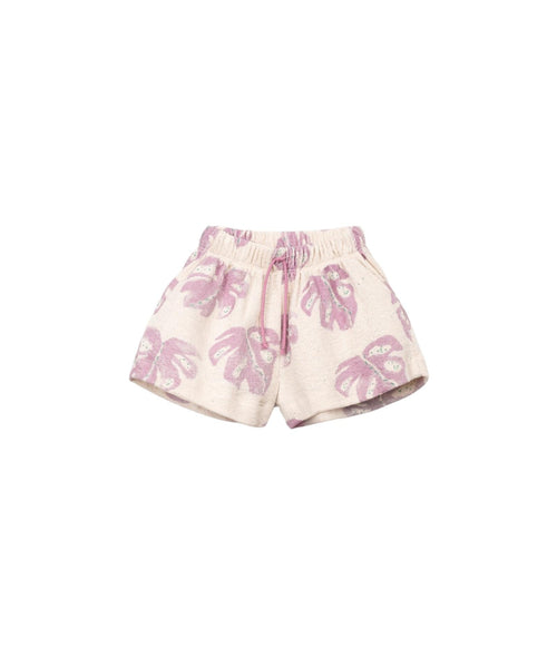 Shorts in maglia beige con stampa all over per bambina Play up 4AS11703 E798N 