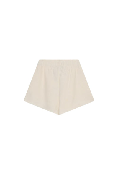 Shorts in felpa panna con logo per bambina The New Society MAZUS SHORT ECRU 