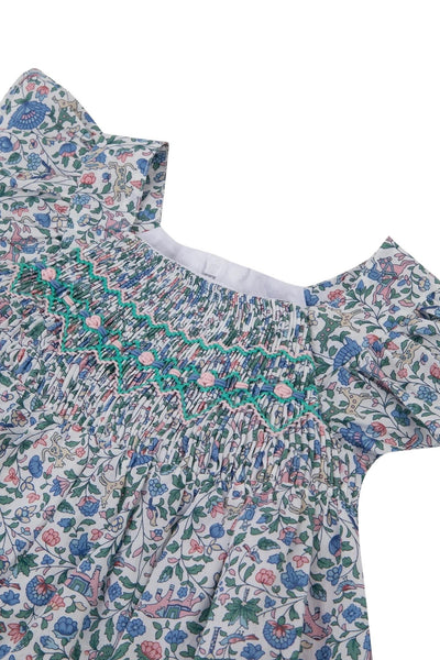 Tuta con stampa all over multicolor per neonata Tartine et Chocolat CC32021-01 BLANC 