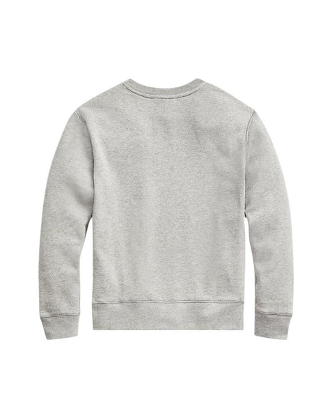 Felpa grigio chiaro con logo per bambini Ralph Lauren Kids 323772102003 HEATHER 