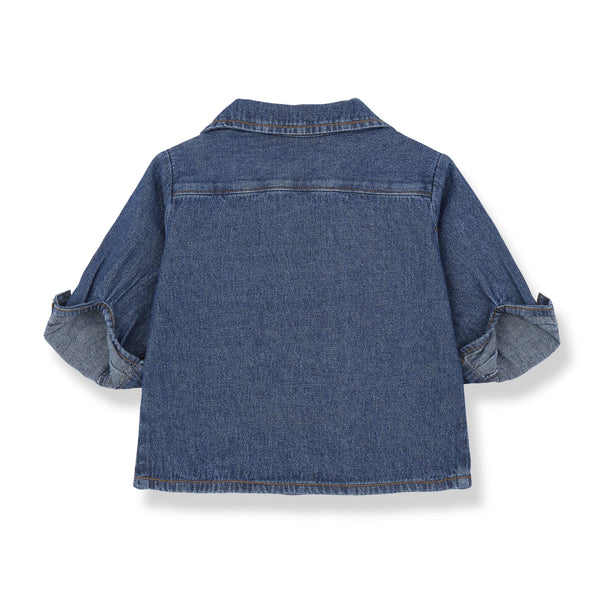 Camicia in denim blu per neonato 1+ more in the family VIGGO DENIM 