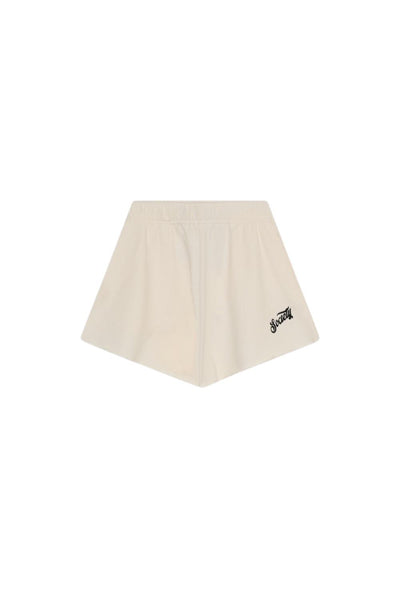 Shorts in felpa panna con logo per bambina The New Society MAZUS SHORT ECRU 