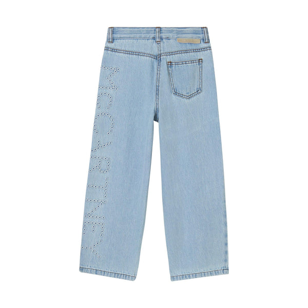 Jeans in denim chiaro con logo per bambima Stella McCartney kids TY6C70 600 