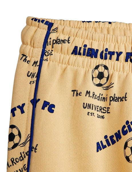 Pantalone beige in felpa con stampa all over per neonato e bambino Mini Rodini 2623011513 BEIGE 