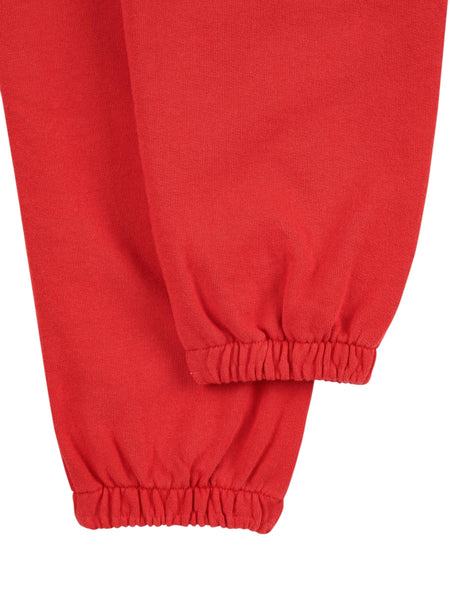 Pantalone in felpa rosso con logo per neonati e bambini Bobo Choses B225AC066 UNI 