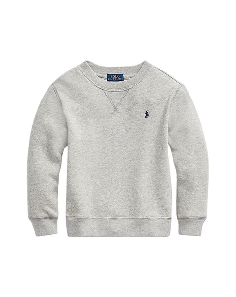 Felpa grigia con logo per neonati e bambini Ralph Lauren Kids 322772102003 GREY HEATHER 
