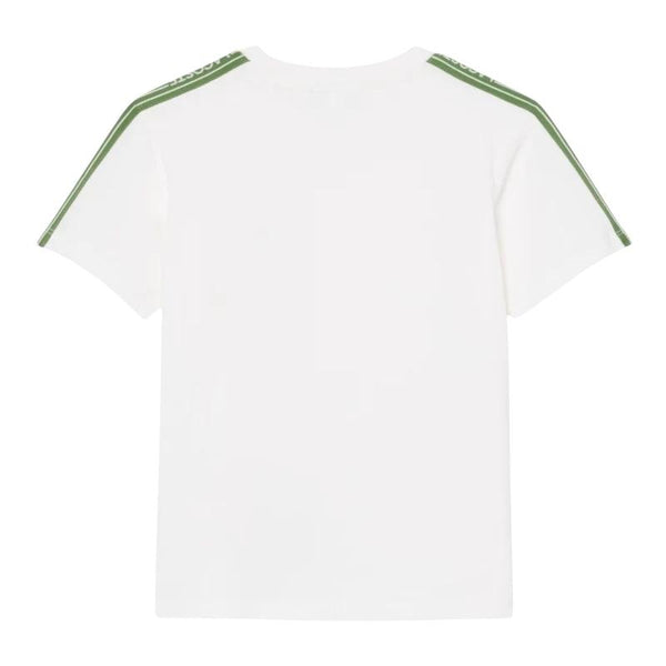 T-shirt bianca con logo per bambino Lacoste 947575 70V 