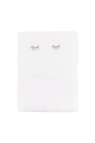 Lenzuola culla + federa  bianco con ricamo per neonati Bamboom 172M 011 