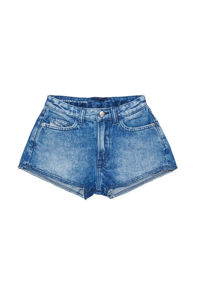 Shorts in denim blu per bambina Diesel J02558 K01 