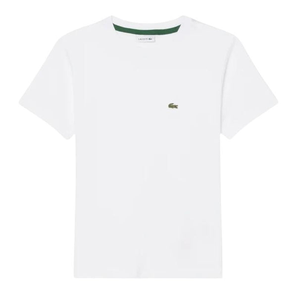 T-shirt bianca con logo per bambino Lacoste 947025 W8L 