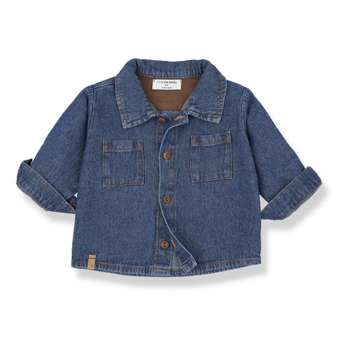 Camicia in denim blu per neonato 1+ more in the family VIGGO DENIM 