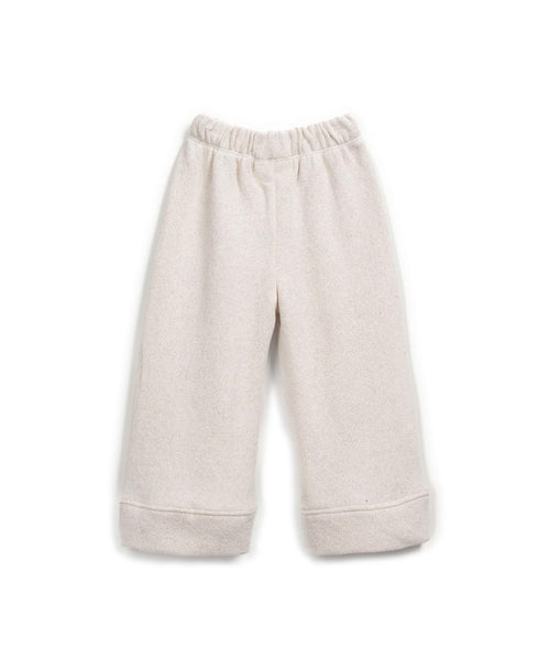 Pantalone in maglia panna per bambina Play up 4AR11600 P0085 