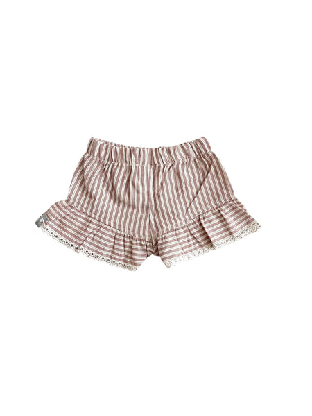 Shorts terracotta a righe per neoanata Snug 933AZ6S065F73 0082 
