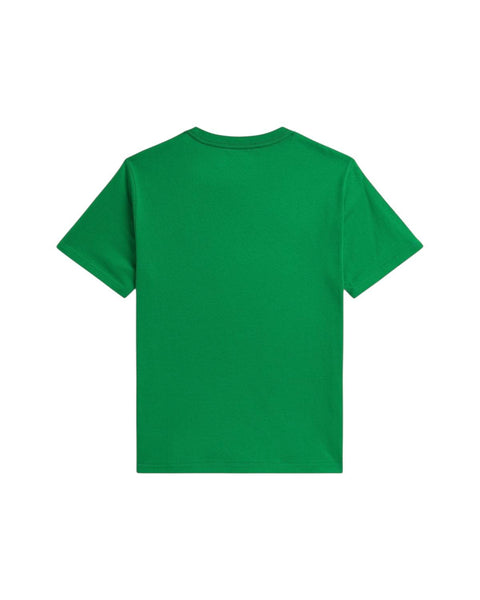 T-shirt verde con logo per bambino Ralph Lauren Kids 323832904502 GREEN 