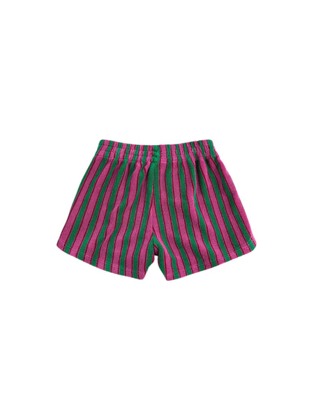Shorts in spugna a righe multicolor per neonata e bambina Bobo Choses B126AC056 UNI 