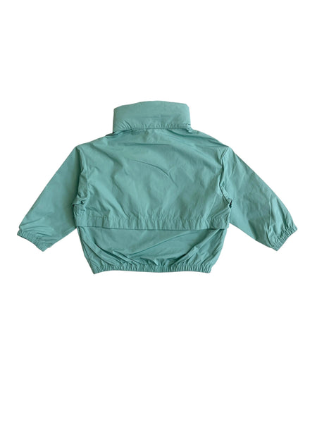 Giubbino verde salvia per neonata e bambina K-WAY K51416W WIC 