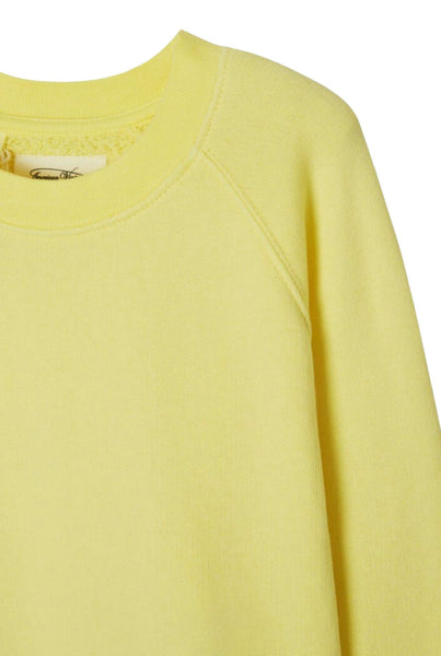 Felpa gialla per neonati e bambini American Vintage KIZU03 CEDRAT 
