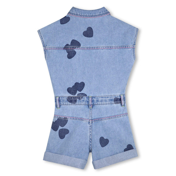 Salopette in denim cuori per bambina BILLIEBLUSH U21923 Z18 
