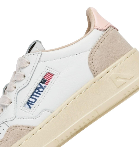 Sneakers in pelle e suede con dettaglio rasa per bambina Autry KULK FS05 