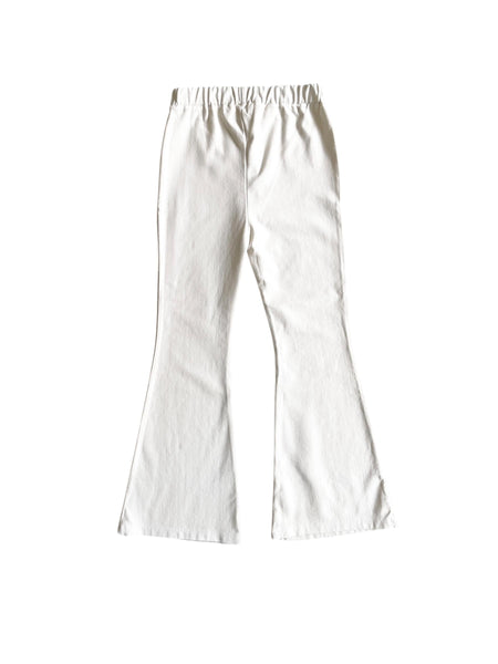 Pantalone panna a zampa per neonata e bambina Fiorile 1318 120 
