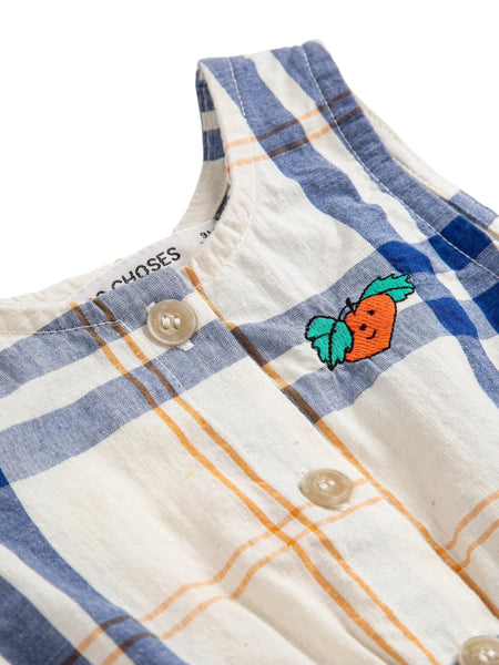 Tuta tartan con ricamo per neonata Bobo Choses B126AB081 UNI 