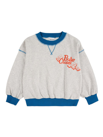 Felpa grigio chiaro con stampa per neonati e bambini Bobo Choses B225AC043 UNI 