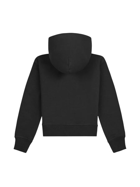 Felpa nera con logo per bambina New Balance LAKG0207 BK 