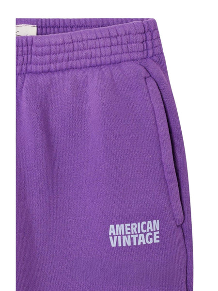 Pantalone in felpa viola per neonati e bambini American Vintage KIZU05B COSMOS VINTAGE 